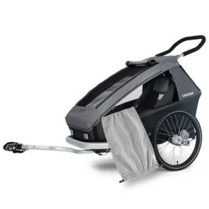 Remorque vélo pour un enfant Croozer Keeke 1 + pare-soleil - Kit Croozer
