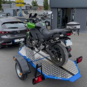 Porte-moto abaissable et pliable Cochet (bleu) PTC600kg