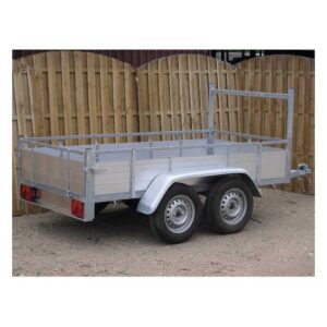 Remorque aluminium double essieux 225x132 cm