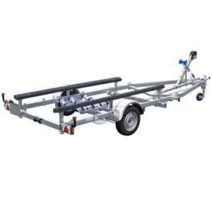 Remorque bateau immergeable SUN WAY D1611 - PTAC : 1000Kg - Kit patins - 1 essieu
