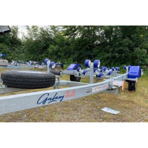 Remorque bateau multi-rouleaux GALAXY - GS12 / G820 - PTAC : 1200Kg - 1 essieu