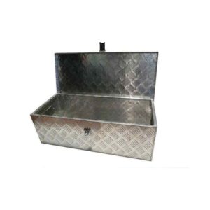 Coffre de rangement en alu 123 x 38 x 38 pour remorque