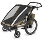 Thule Remorque Vélo pour 2 Enfants - Chariot Cross 2 Double - faded khaki